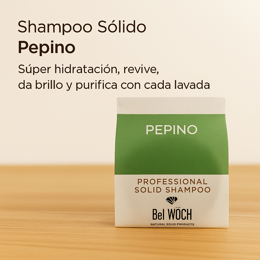 Shampoo Hidratante Cabello Seco — Pepino, Aloe Vera & Ácido Hialurónico