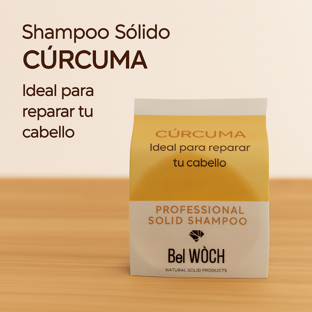 : Shampoo Cúrcuma — Calma, desinflamar y equilibrar tu cuero cabelludo.