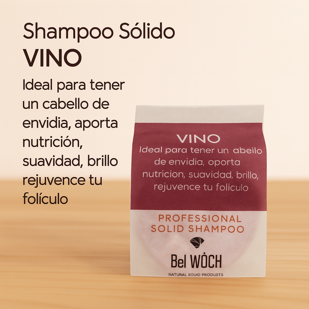 Shampoo Vino Tinto — Restaura el cabello maltratado con antioxidantes premium