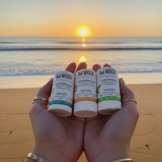 Todas nuestros desodorantes son recargables, elige un aroma o prueba todos.